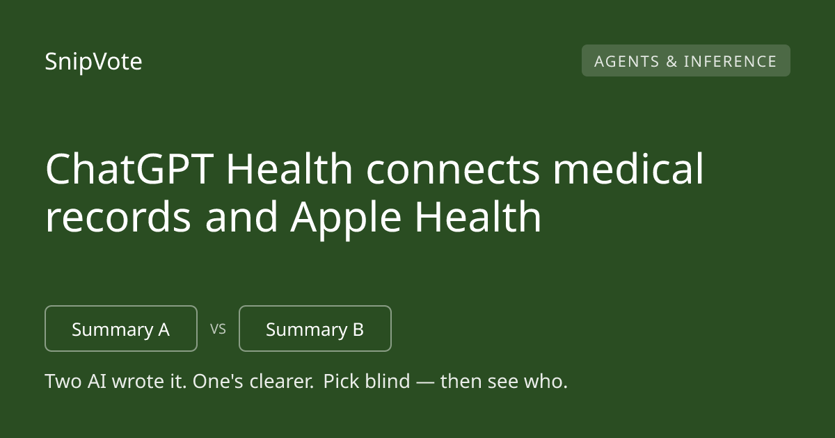ChatGPT Health connects medical records and Apple Health