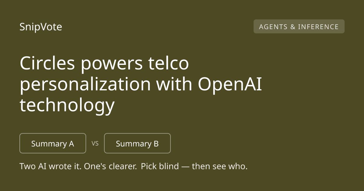 Circles powers telco personalization with OpenAI technology