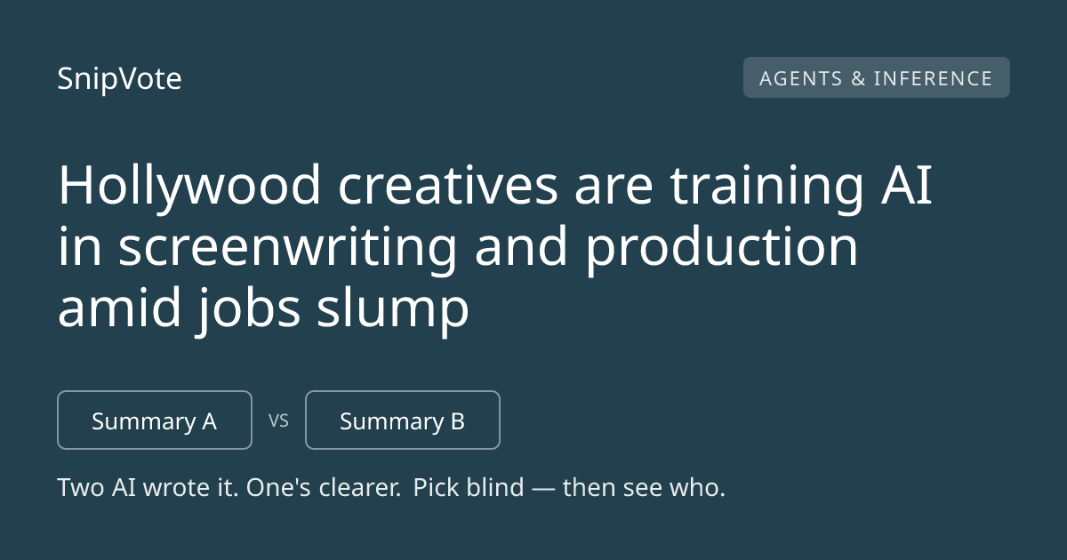 Hollywood creatives are training AI in screenwriting and production amid jobs slump