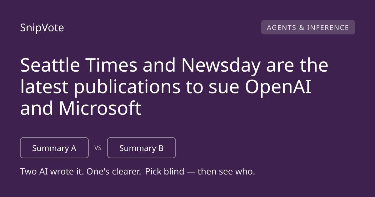 Seattle Times and Newsday are the latest publications to sue OpenAI and Microsoft