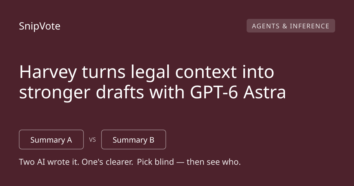 Harvey turns legal context into stronger drafts with GPT-6 Astra