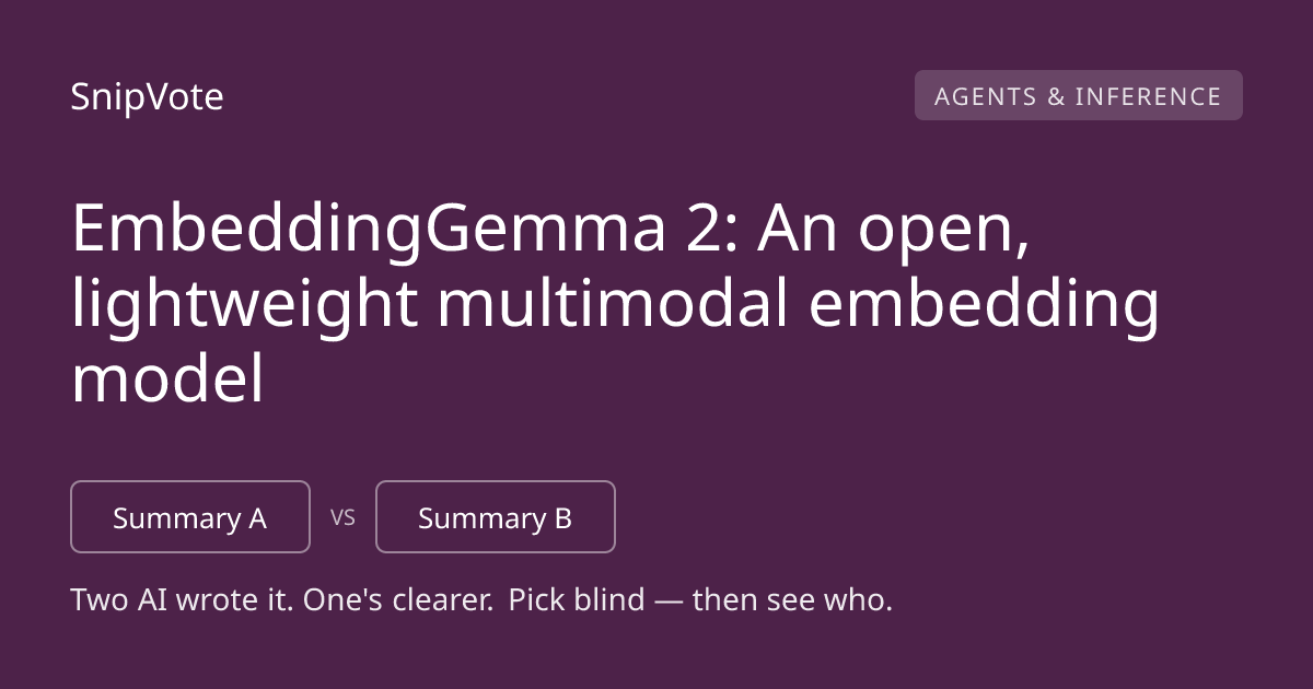 EmbeddingGemma 2: An open, lightweight multimodal embedding model