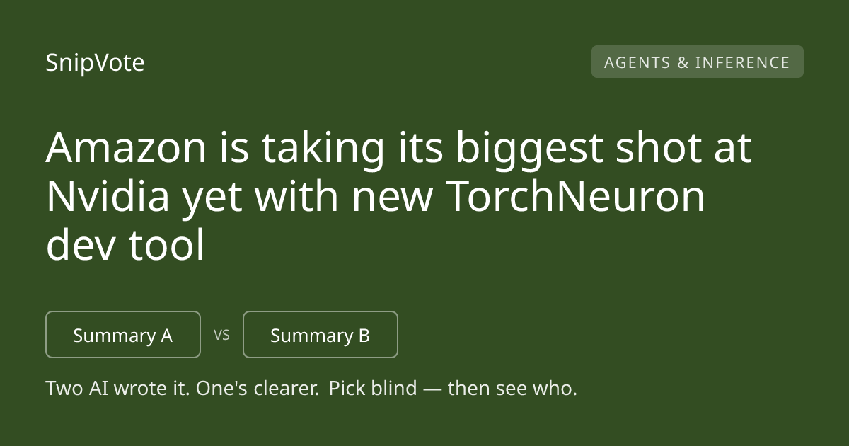 Amazon is taking its biggest shot at Nvidia yet with new TorchNeuron dev tool